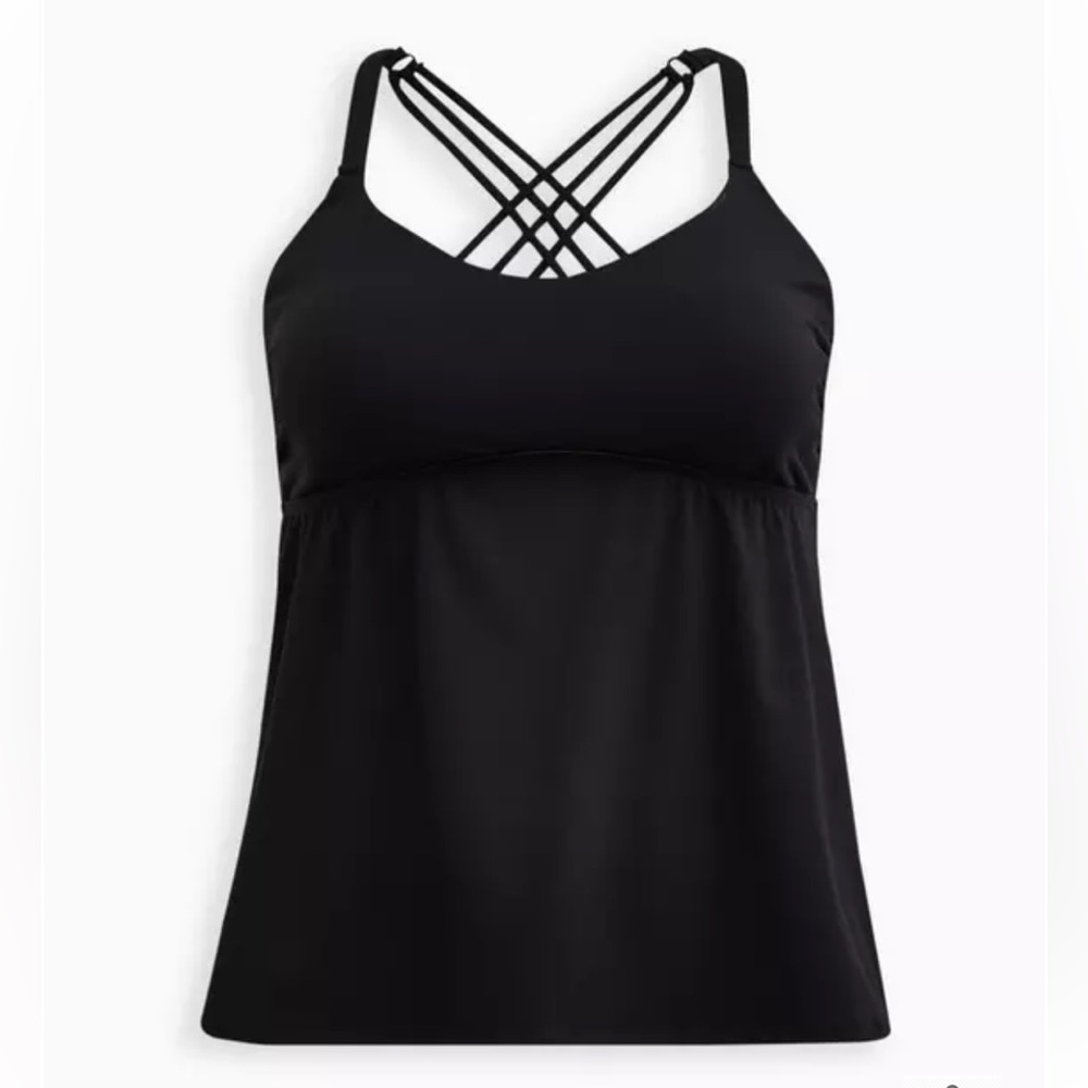Torrid Active Swim Strappy Tankini Top - NWOT